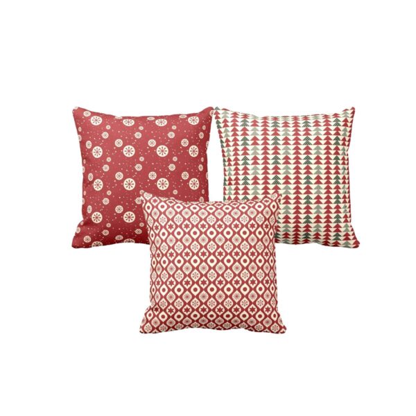 Christmas Gifts Cushion Covers House Decoration 16x16 inches Set of 3 - Cute Splendid