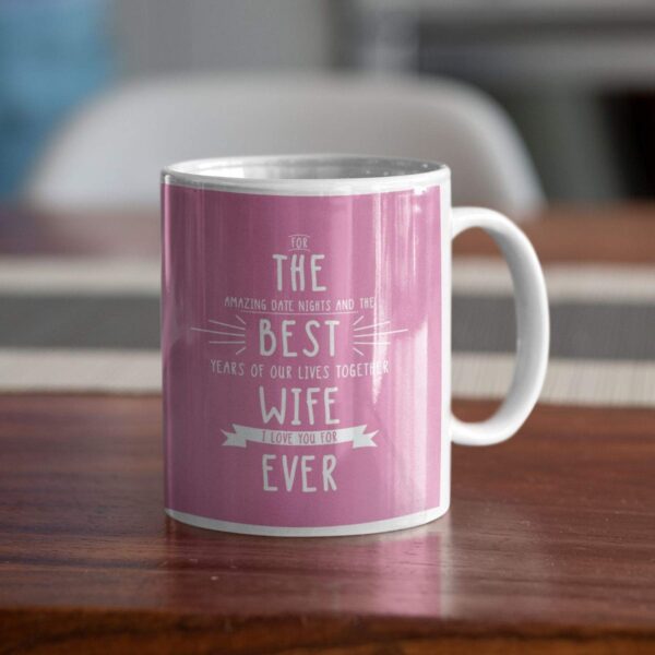 Birthday Gifts Combo for Wife, Set of 3 Hamper with Mug, Cushion Cover, Fridge Magnet - The Best Wife Ever