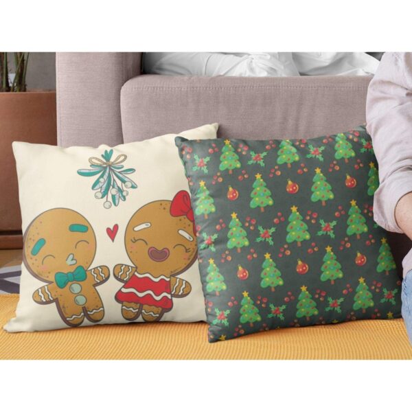 Christmas Gifts Cushion Covers House Decoration 16x16 inches Set of 2 - Xmas Tree Toy Snowman