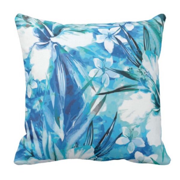 20X20 inches Set of 3 Cushion Covers Coloured Floral Flowers Printed Sofa Throw Pillows Multicolor