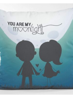Valentine Gifts for Girlfriend Wife Cushion Cover You are My Moonlight Throw Pillow - 16 x 16 inches