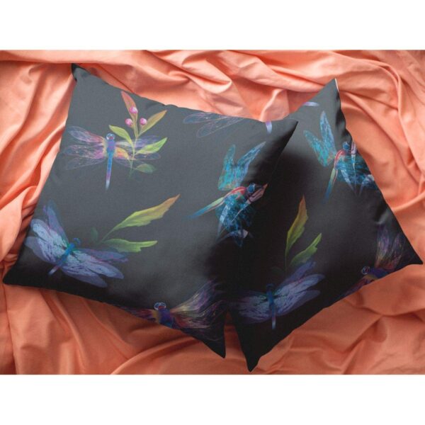 Delicate Dragonfly Floral Printed  Cushion Covers