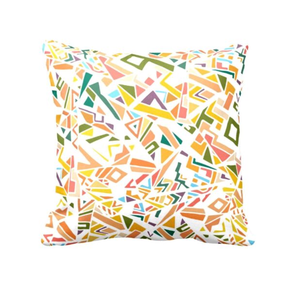 20X20 inches Set of 3 Cushion Covers Elegantly Abstract Printed Sofa Throw Pillows Multicolor