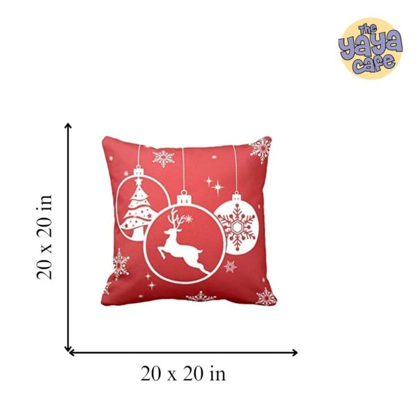 Christmas Gifts Cushion Covers House Decoration 20 x 20 inches - Snowflakes Reindeer Snowman