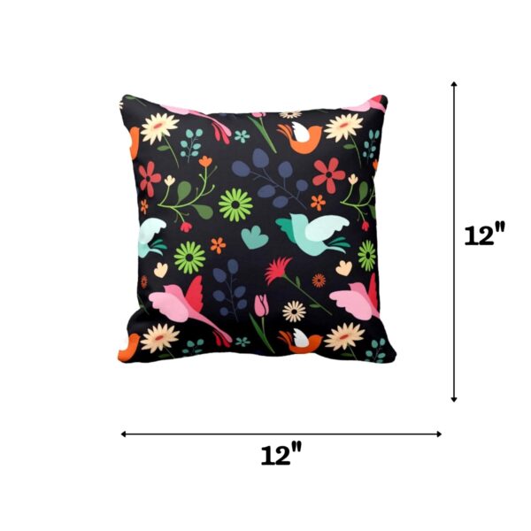 TheYaYaCafe® 12X12 inches Cushion Cover Alluring Floral Flowers Printed Sofa Throw Pillows