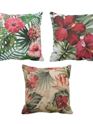 TheYaYaCafe Decorative Velvet Throw Pillow (Double Side Print) Cushion Covers Set of 3 12x12