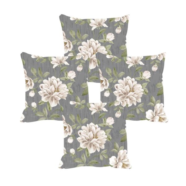 Wonderful Floral Printed Cushion Covers/Sofa Throw Pillows (Multicolor, 20x20 Inches) - Set of 4