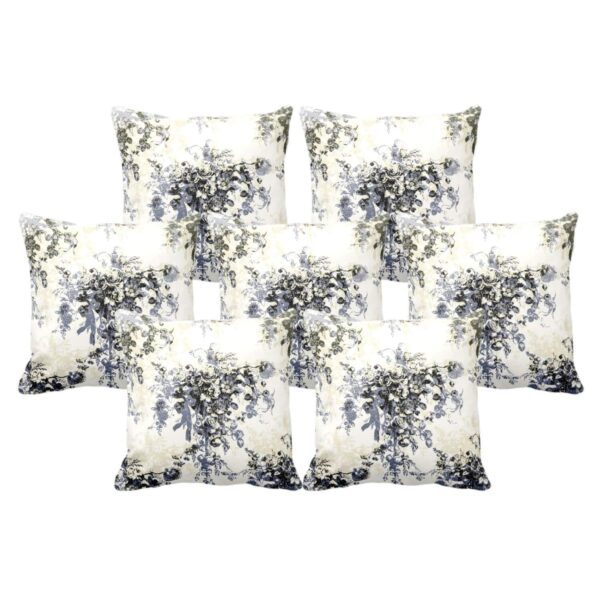 24X24 inches Set of 7 Cushion Covers Perfect Abstract Printed Sofa Throw Pillows Multicolor