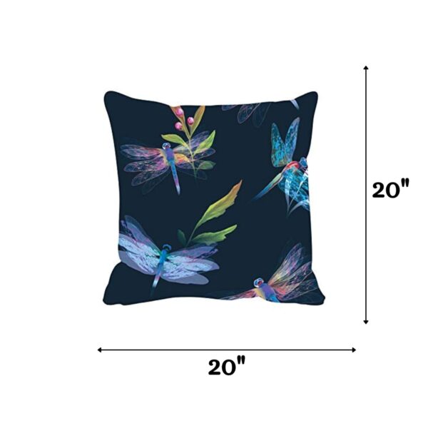 Delicate Dragonfly Floral Printed  Cushion Covers