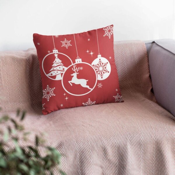 Christmas Gifts Cushion Covers House Decoration 20 x 20 inches - Snowflakes Reindeer Snowman