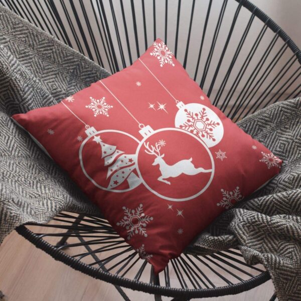 Christmas Gifts Cushion Covers House Decoration 20 x 20 inches - Snowflakes Reindeer Snowman