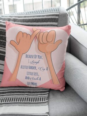 TheYaYaCafe Friendship Day Friends Cushion (with Filler)