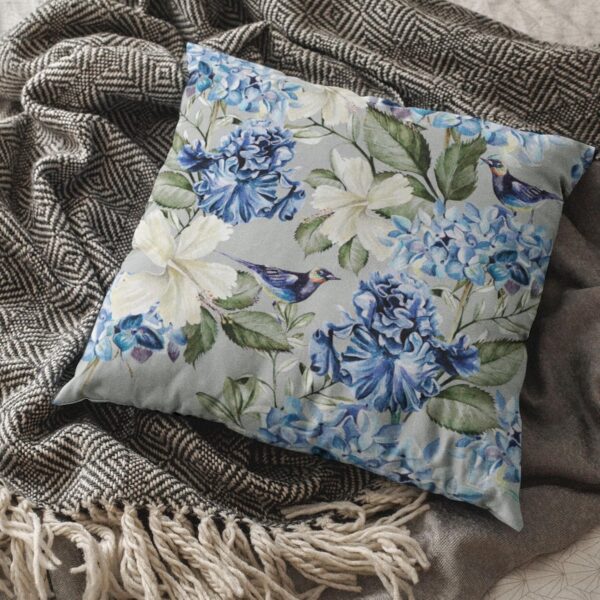 TheYaYaCafe® 24X24 inches Set of 2 Cushion Covers Alluring Bird Floral Flowers Printed Sofa Throw Pillows Multicolor