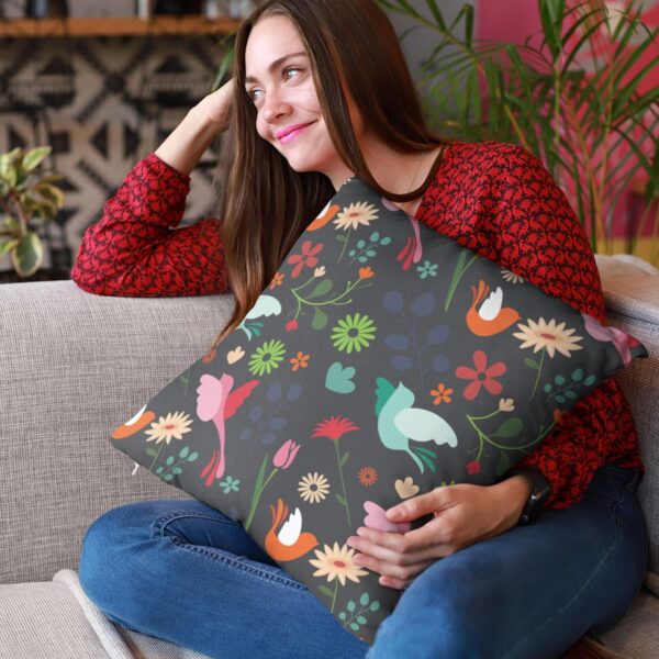 TheYaYaCafe® 12X12 inches Cushion Cover Alluring Floral Flowers Printed Sofa Throw Pillows