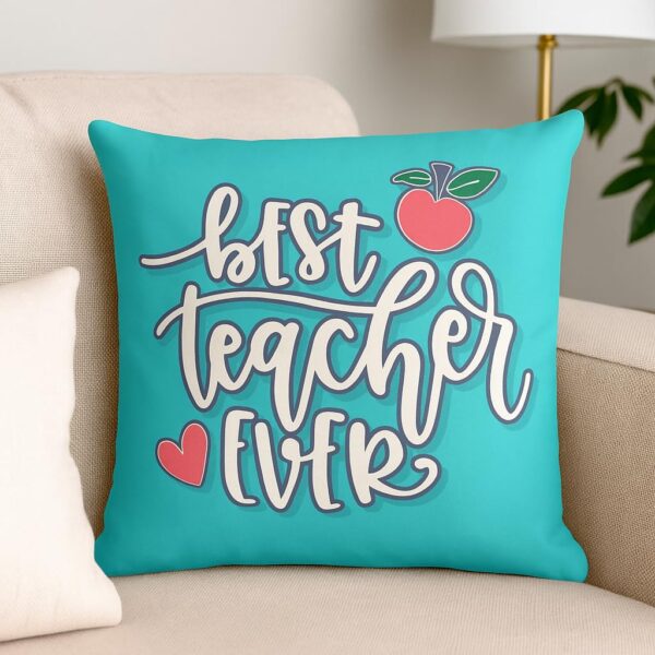 Best Teacher Ever Gift Combo Set of 4 – Mug Cushion Cover Chocolates & Coaster