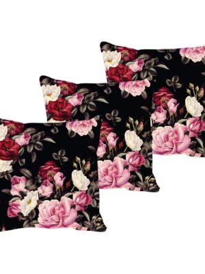 Gorgeous Floral Cushion Covers Set of 3 – Multicolour 24x24 Inches