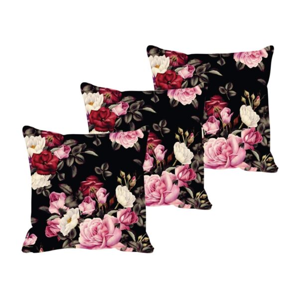 Gorgeous Floral Cushion Covers Set of 3 – Multicolour 24x24 Inches