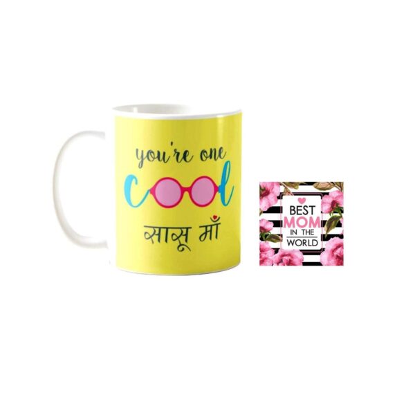 Cool Sasu Maa Mug Cushion Coaster Gift Set of 3 – Mother in Law Gift