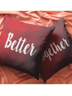Better Together Couple Cushion Covers Set of 2 – Valentine's Day & Anniversary Gift | 20x20