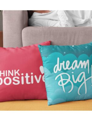 Cotton 180 TC Cushion Covers Set of 2 – Multicolour 24x24 Inches