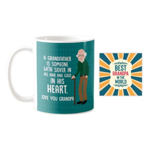 Silver in His Hair Gold in His Heart Gift Combo Set of 4 – Birthday Gift for Father