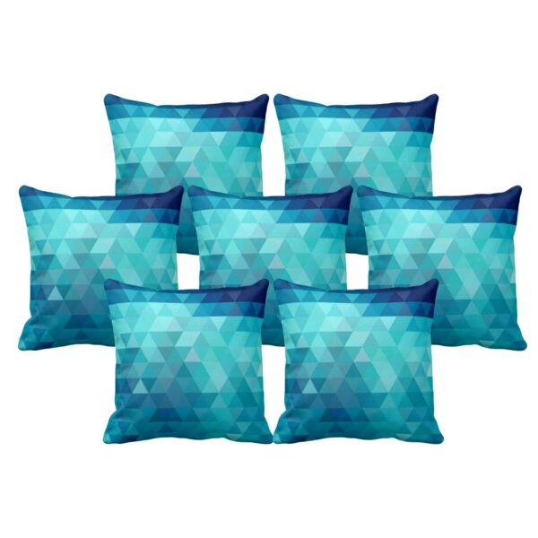 Abstract Printed Cushion Covers Set of 7 – Multicolour 24x24 Inches | Sofa Throw Pillows