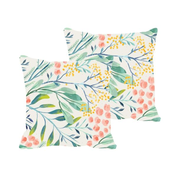 Nice Floral Flowers Home Decor Cushion Cover Set of 2 24x24 inches