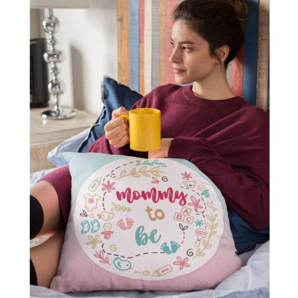 Mommy to Be Gift for Mom to Be Cushion Cover 12x12 inches