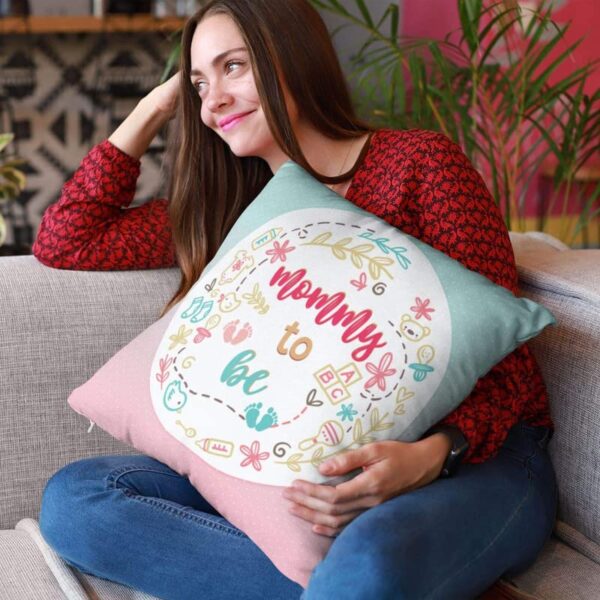 Mommy to Be Gift for Mom to Be Cushion Cover 12x12 inches