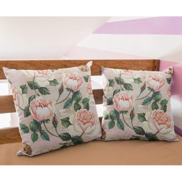 Cute Floral Flowers Home Decor Cushion Cover Set of 2 12x12 inches