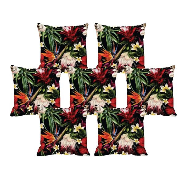 Absurd Leaf Tree Floral Flowers Home Decor Cushion Cover Set of 7 24x24 inches