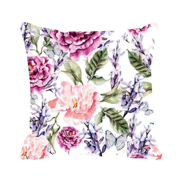 Equivocal Floral Flowers Home Decor Cushion Cover Set of 2 24x24 inches
