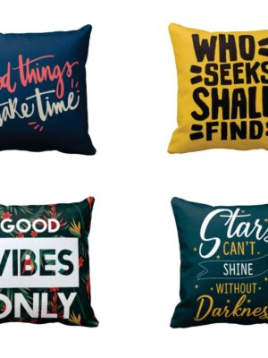 Who Seeks Shall Find Motivational Quotes Cushion Cover 12x12 inches