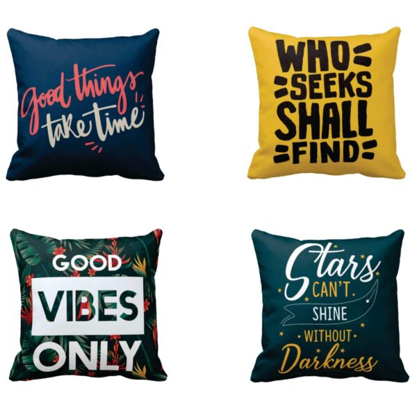 Who Seeks Shall Find Motivational Quotes Cushion Cover 12x12 inches