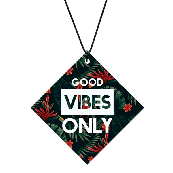 Good Vibes Only Car Hanging Keychain & Cushion Gift Set of 3 | 12x12