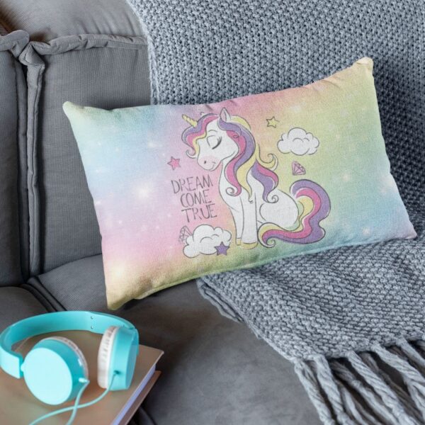 Unicorns Are Real Velvet Pillow Cover – Birthday Gift for Kids | 27x18 Inches