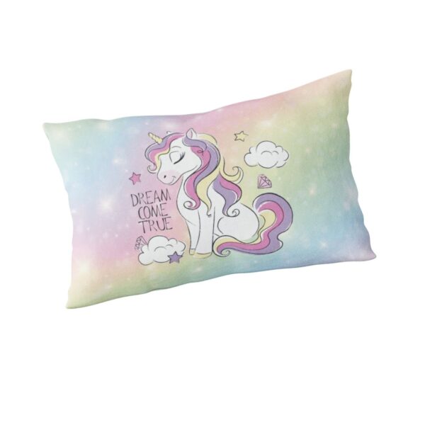 Unicorns Are Real Velvet Pillow Cover – Birthday Gift for Kids | 27x18 Inches