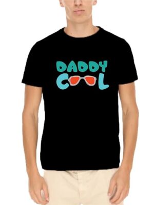 Fathers Day Daddy Cool Mens T-Shirt Cotton